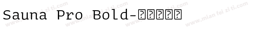 Sauna Pro Bold字体转换